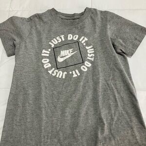 Nike Kids Charcoal Gray Just Do It T-Shirt
